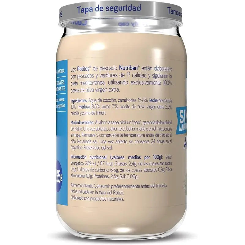 Nutriben Potito Supreme Merlu avec riz 6x235g