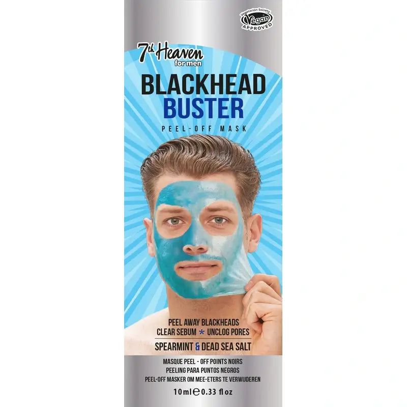 7 Heaven Men's Peel-Off Dead Sea Salts Mask , 10 ml