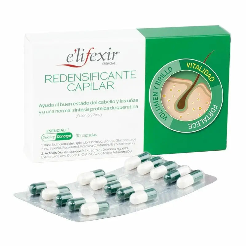 Elifexir Essentialall Hair Redensifying and Strengthening Anti-Hair Loss 60 Capsules