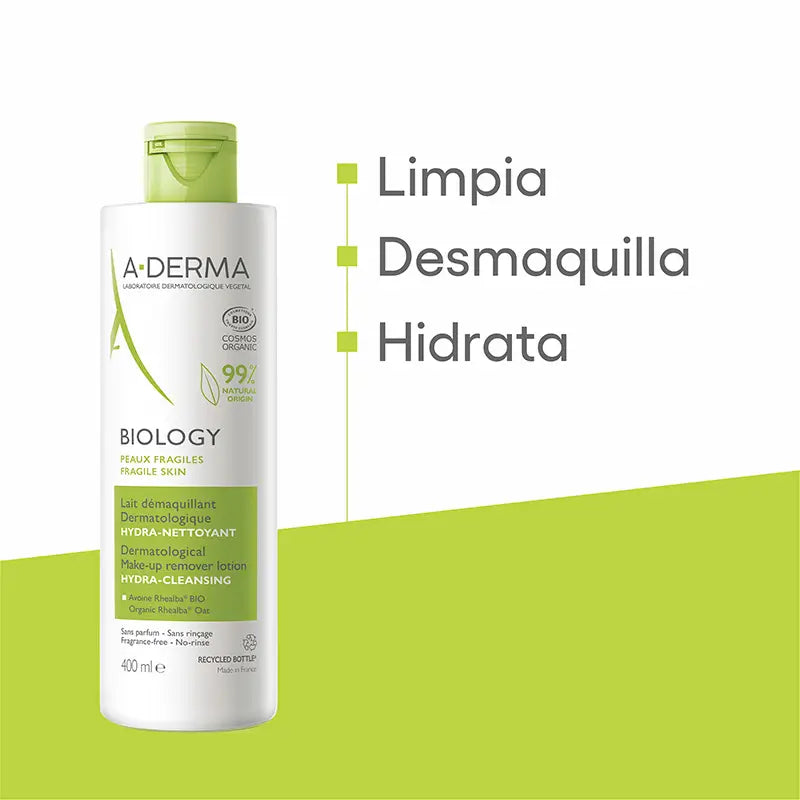 A-Derma Biologie Lait démaquillant dermatologique 400 ml