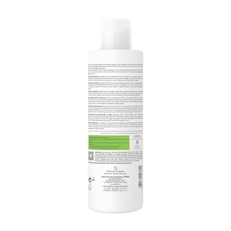 A-Derma Exomega Control Gel nettoyant émollient 500 ml