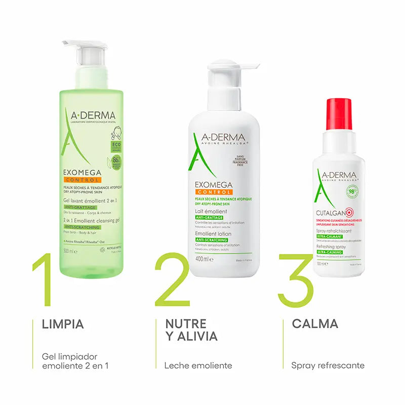 A-Derma Exomega Control Lait émollient pour le corps 400 ml