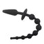 A-Gusto Anal Plug With Chain Anal Silicone Black