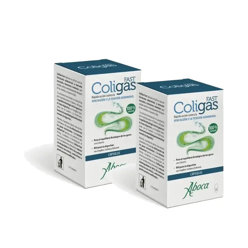 Aboca Coligas Fast, 30 gélules, lot de 2