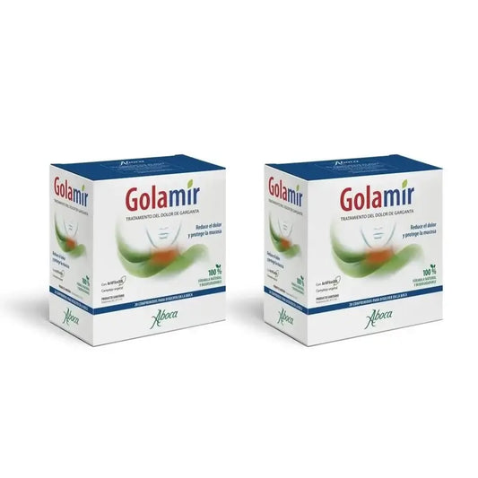 Aboca Golamir 2Act Tablets Pain Relief And Irritation Of Throat And Oral Cavity, 2X20 Tablets
