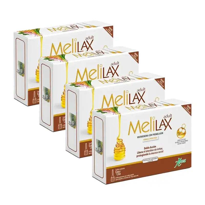 Aboca Melilax Adult, 4x6 Microenemas of 10 grams