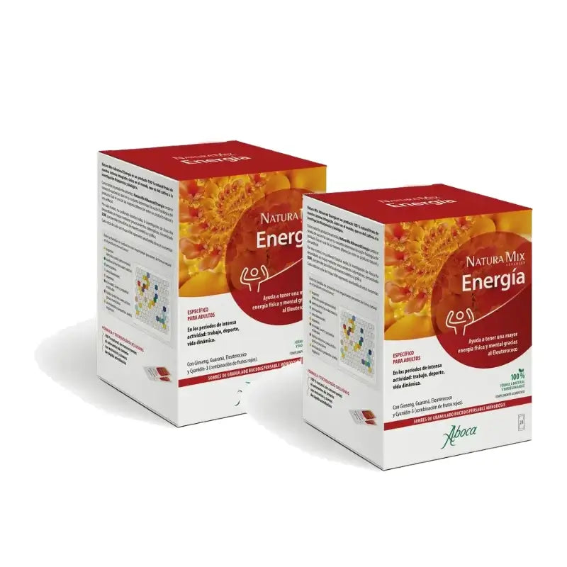 Aboca Natura Mix Advanced Énergie, 28 sachets, lot de 2