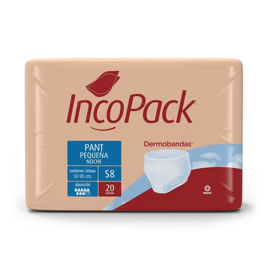 Incopack Absorbent Night Pant Pant Small Size , 80 units