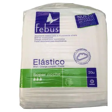 Incopack Febus Absorbent Anatomical Elastic Super Night Absorbent Medium Size , 20 pcs.