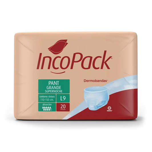 Incopack Absorbent Pant Pant Supernight Large Size , 80 units