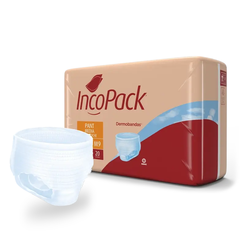 Incopack Pantalon Absorbant Supernight Taille moyenne , 80 unités
