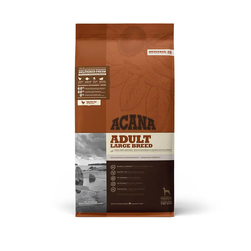 Acana Canine Adult Heritage Large Breed 17Kg dog food