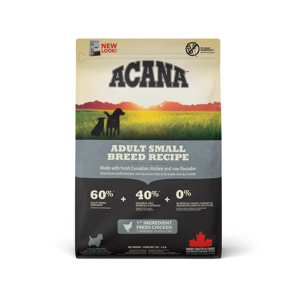 Acana Canine Adult Heritage Small Breed 2kg dog food for small dogs