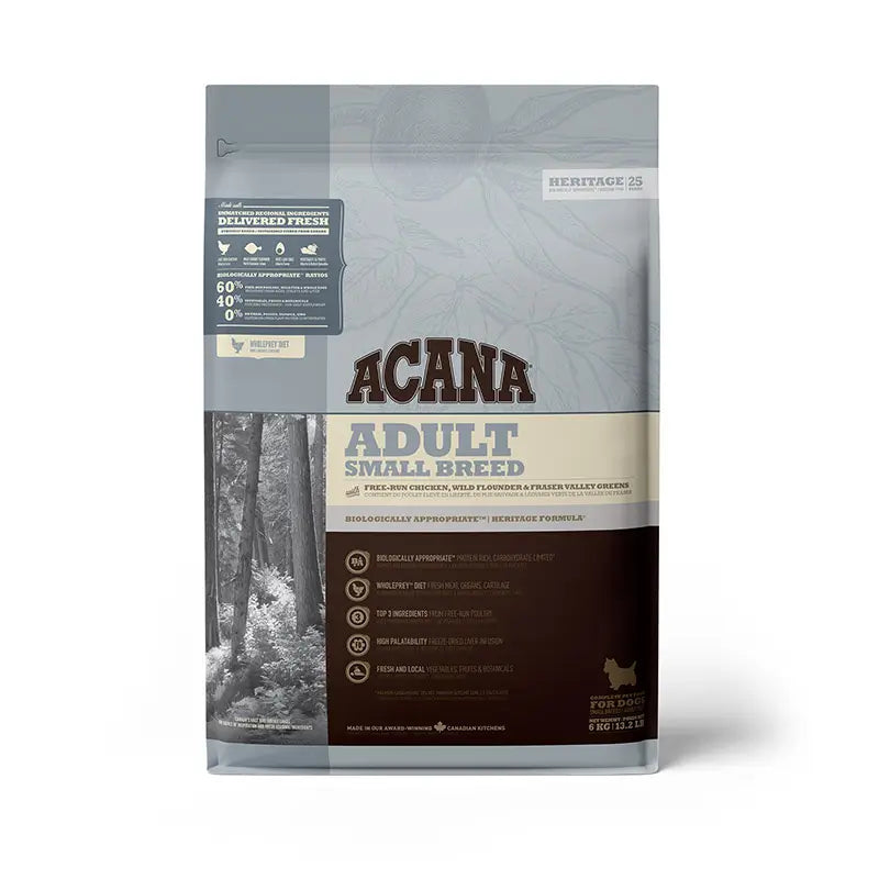 Acana Canine Adult Heritage Small Breed 6Kg dog food