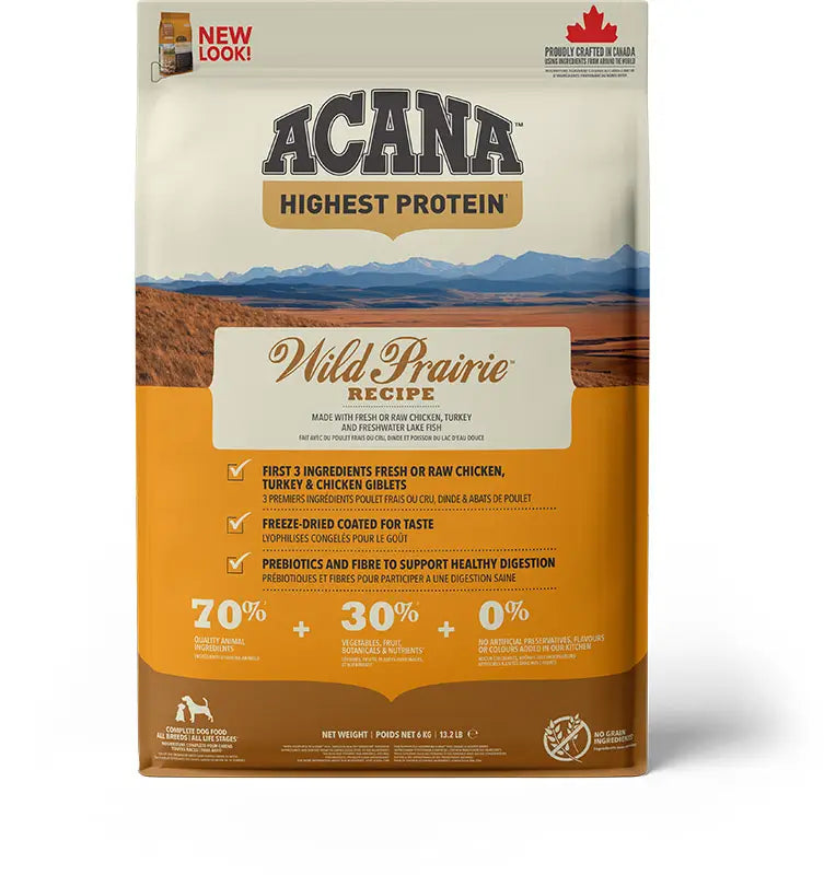 Acana Canine Adult Regionals Wild Prairie 6Kg dog food
