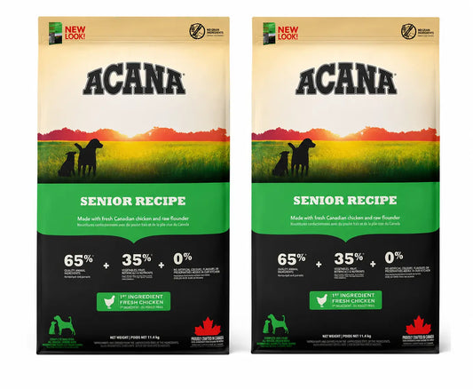 Acana Canine Senior 11,4 Kg Croquettes pour chien , pack 2