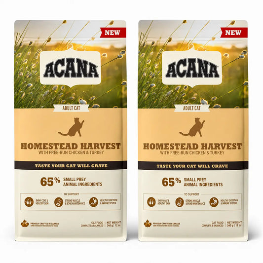 Acana Feline Adult Homestead 4,5kg Croquettes pour chats, paquet de 2