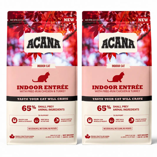 Acana Feline Adult Indoor 4,5kg Cat Food, pack 2