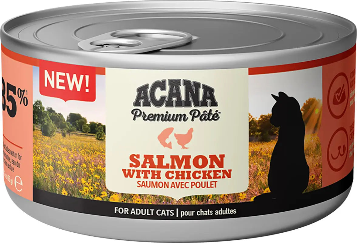 Acana Feline Premium Pate Salmon & Chicken 24X85Grs wet cat food