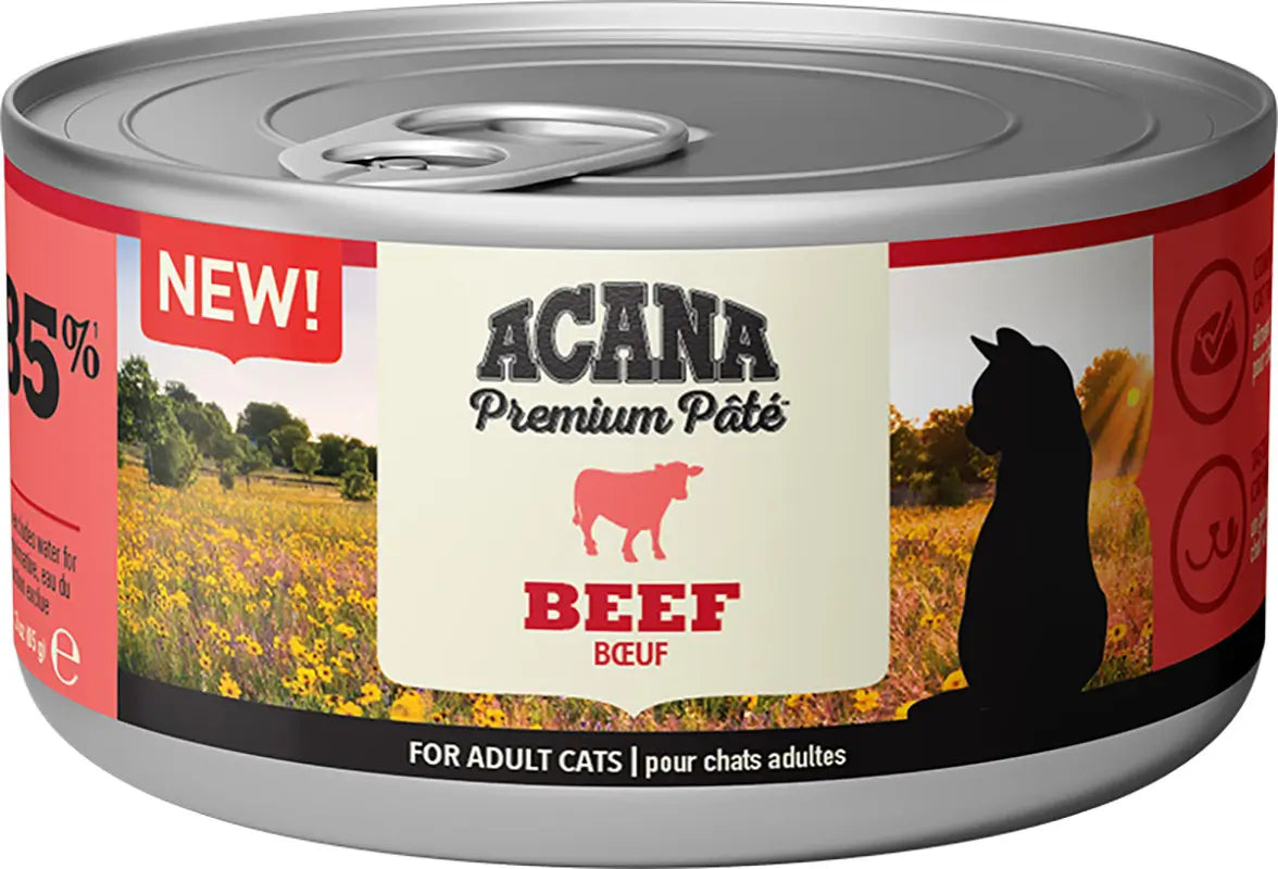 Acana Feline Premium Beef Pate 24X85Grs nourriture humide pour chats