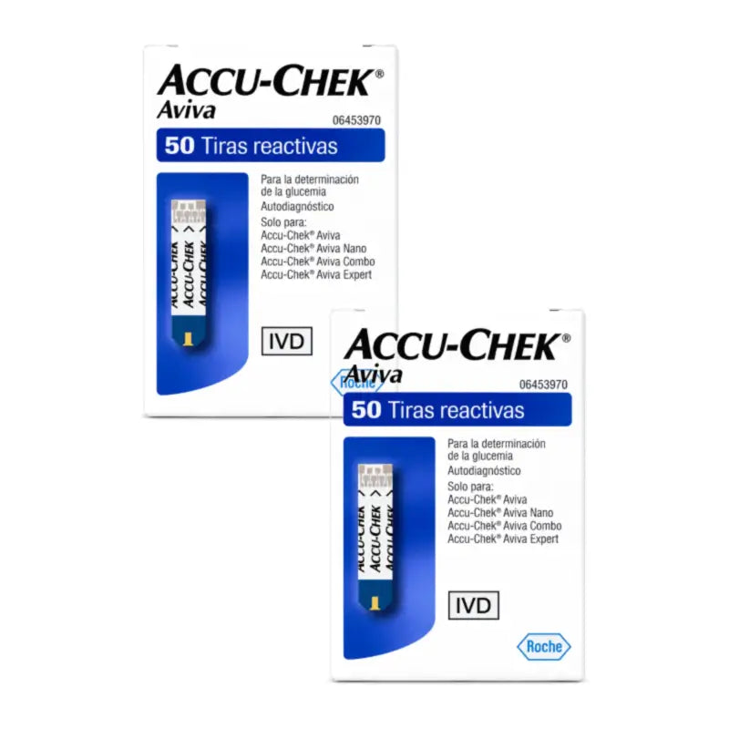 Accu-Chek Aviva Bandelettes de glycémie, lot de 2 x 50 unités