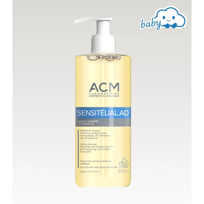 Acm Laboratoires Sensitelial.Ad Huile lavante 500 Ml