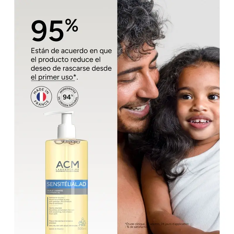 Acm Laboratoires Sensitelial.Ad Huile lavante 500 Ml