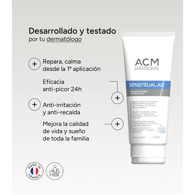 Acm Laboratoires Sensitelial.Ad Baume Intensif 200 Ml