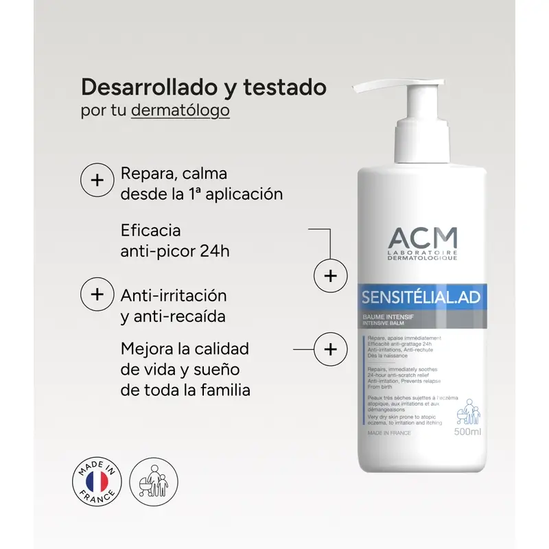 Acm Laboratoires Sensitelial.Ad Baume Intensif 500 Ml