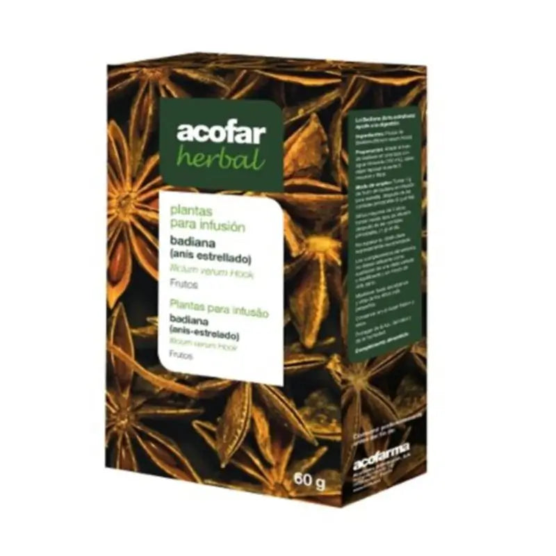 Acofar Infusion Badiana Fruit Acoherbal Box , 60 g