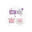 Acofarbaby Pink Silicone Chain+Silicone Pacifier 6-12 Months