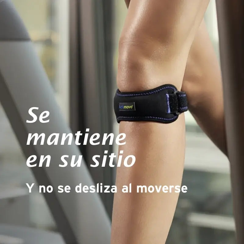 Actimove, sangle rotulienne réglable, noire, taille universelle