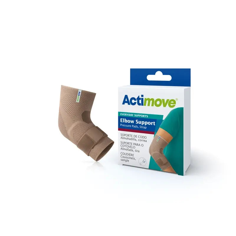 Actimove Elastic Elbow Brace With Pad And Band, Colour Beige, Size Xl