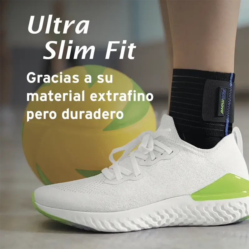 Actimove Chevillère élastique avec sangle de stabilisation réglable, noire, taille S