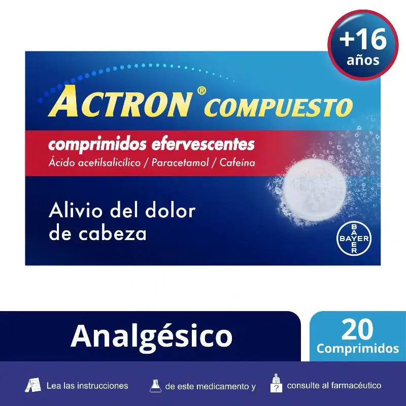 Actron Compuesto 20 Comprimés Effervescents