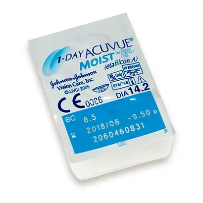 Acuvue 1 Day Moist Daily Spherical Lenses , 30 unités
