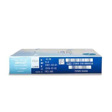 Acuvue 1 Day Moist Daily Spherical Lenses , 90 unités