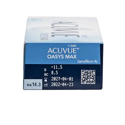 Acuvue 1 Day Oasys Max Daily Lenses , 30 unités