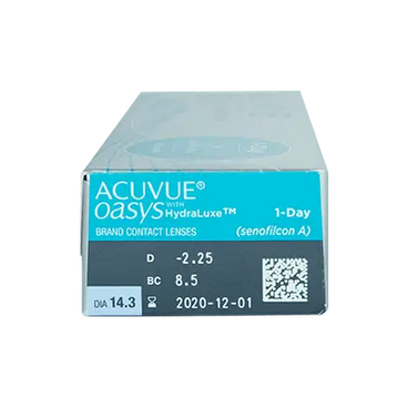 Acuvue 1 Day Oasys avec lentilles journalières Hydraluxe, 30 unités