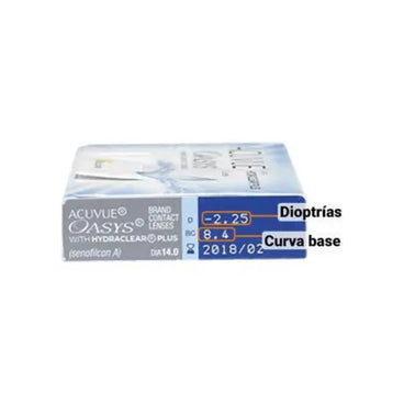  Acuvue Oasys Lentilles bihebdomadaires, 6 unités