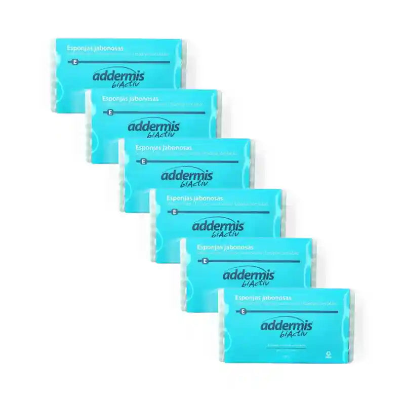 Addermis Biactiv Daily Cleansing Sponge , 6X20 Units