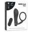 Addicted Toys Penis Ring With Rechargeable Black Remote Control Anal Plug