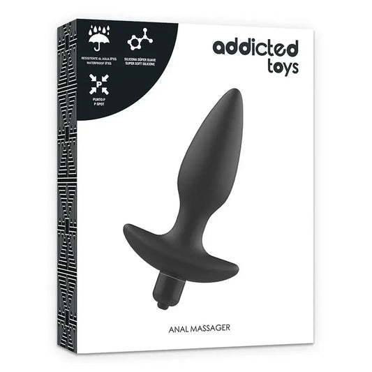 Addicted Toys Massager Anal Plug With Vibration Black