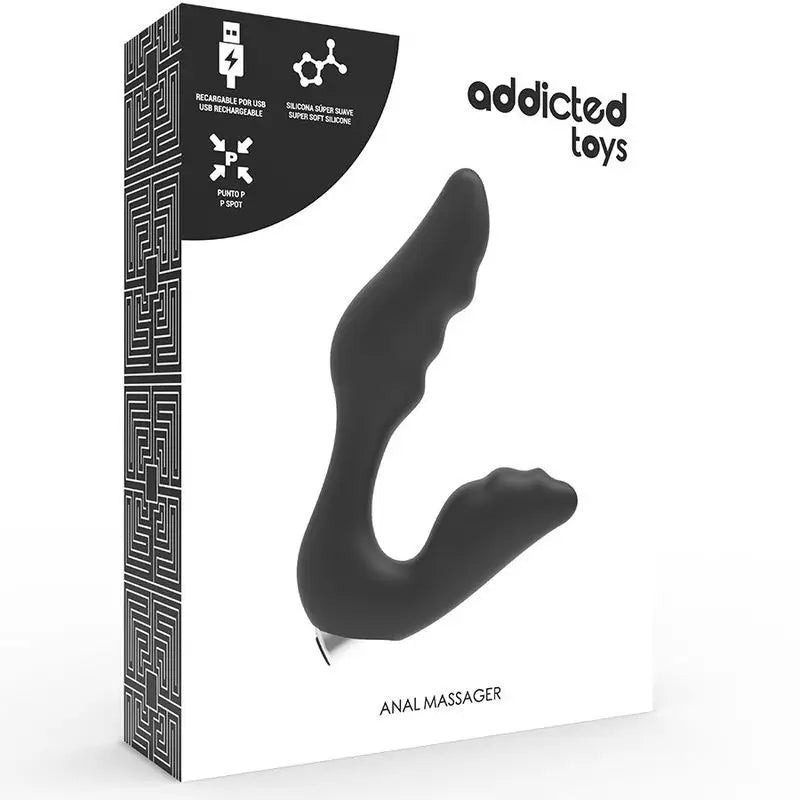 Addicted Toys Rechargeable Prostate Vibrator Black Model 5