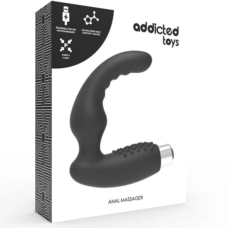 Addicted Toys Rechargeable Prostate Vibrator Black Model 2