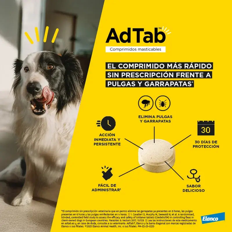 AdTab 450Mg Comprimés à croquer Chiens 11-22Kg, 1Cpd