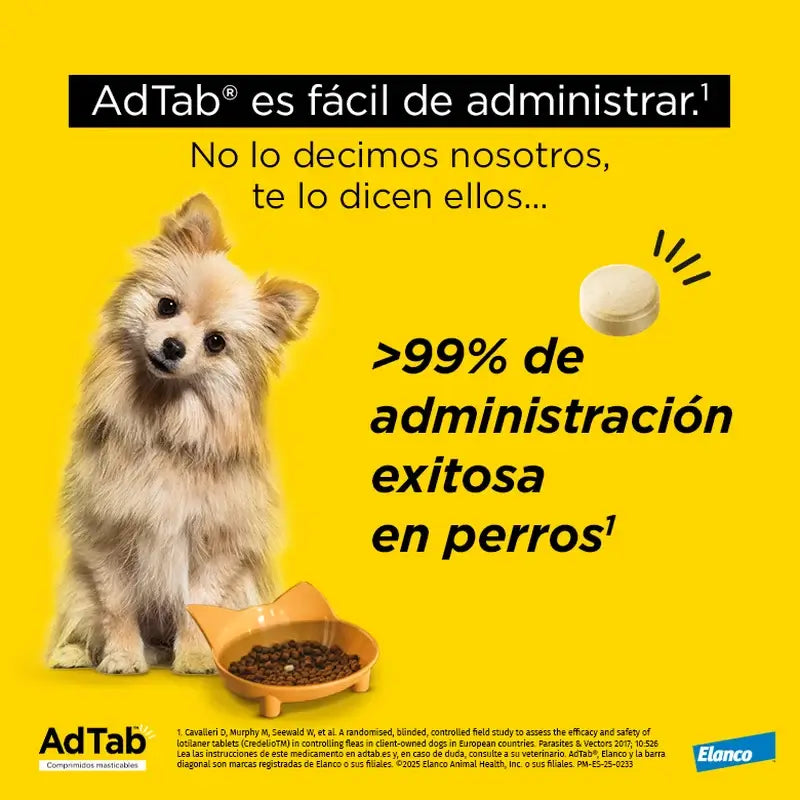 AdTab 450Mg Comprimés à croquer Chiens 11-22Kg, 1Cpd