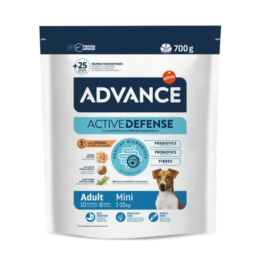 Advance Active Defense Mini Adult - Croquettes pour chiens, 700 g
