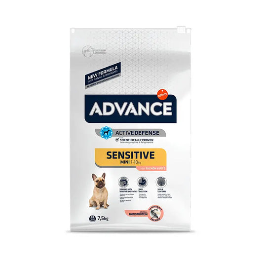 Advance Canine Adul Mini Sensitive Salmon 7,5 Kg, dog food