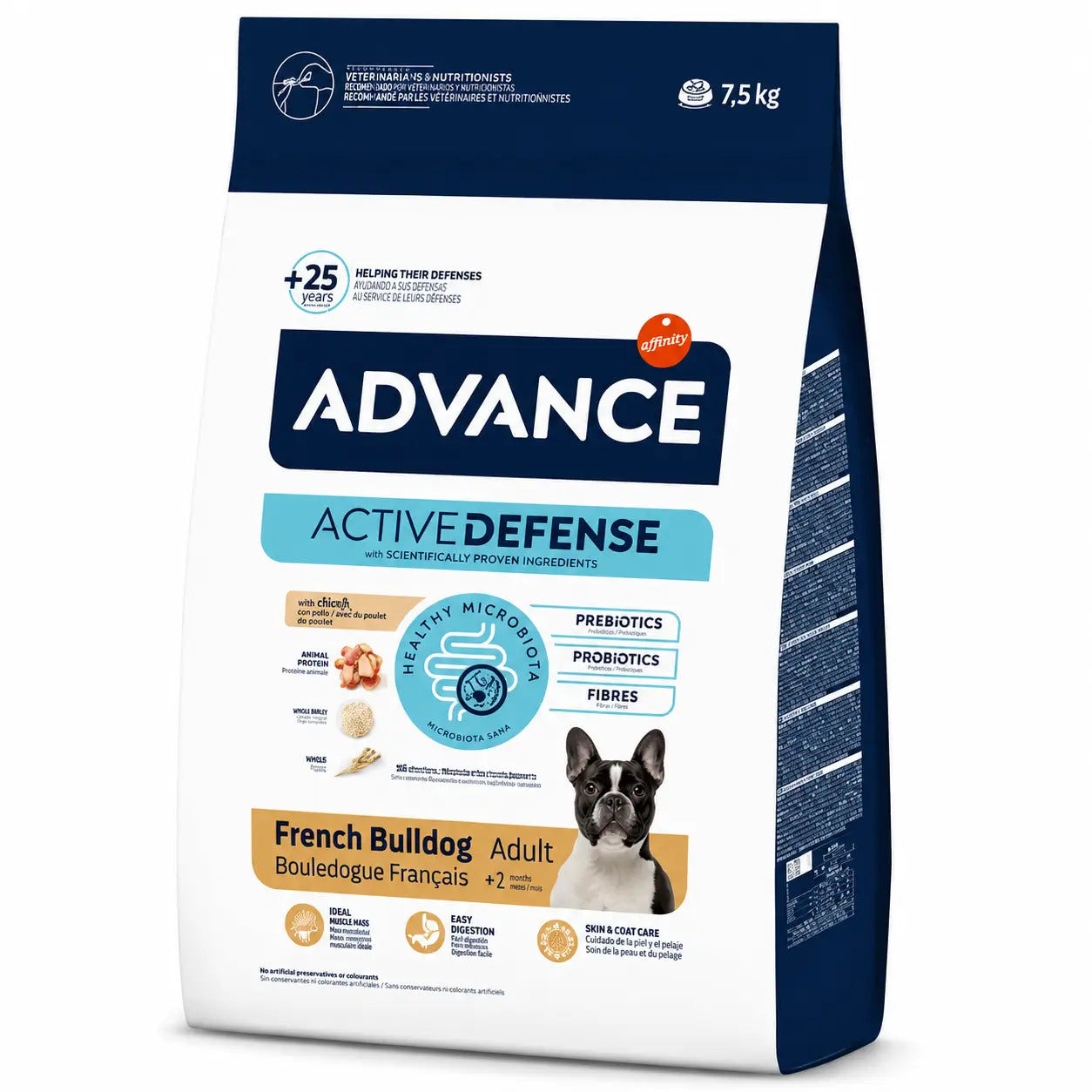 Advance Canine Adult French Bulldog 7,5Kg, nourriture pour chiens